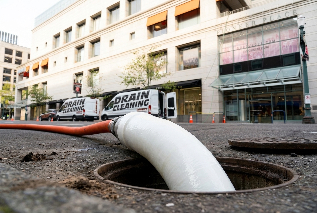 Cured-in-place epoxy pipe relining inside a sewer line